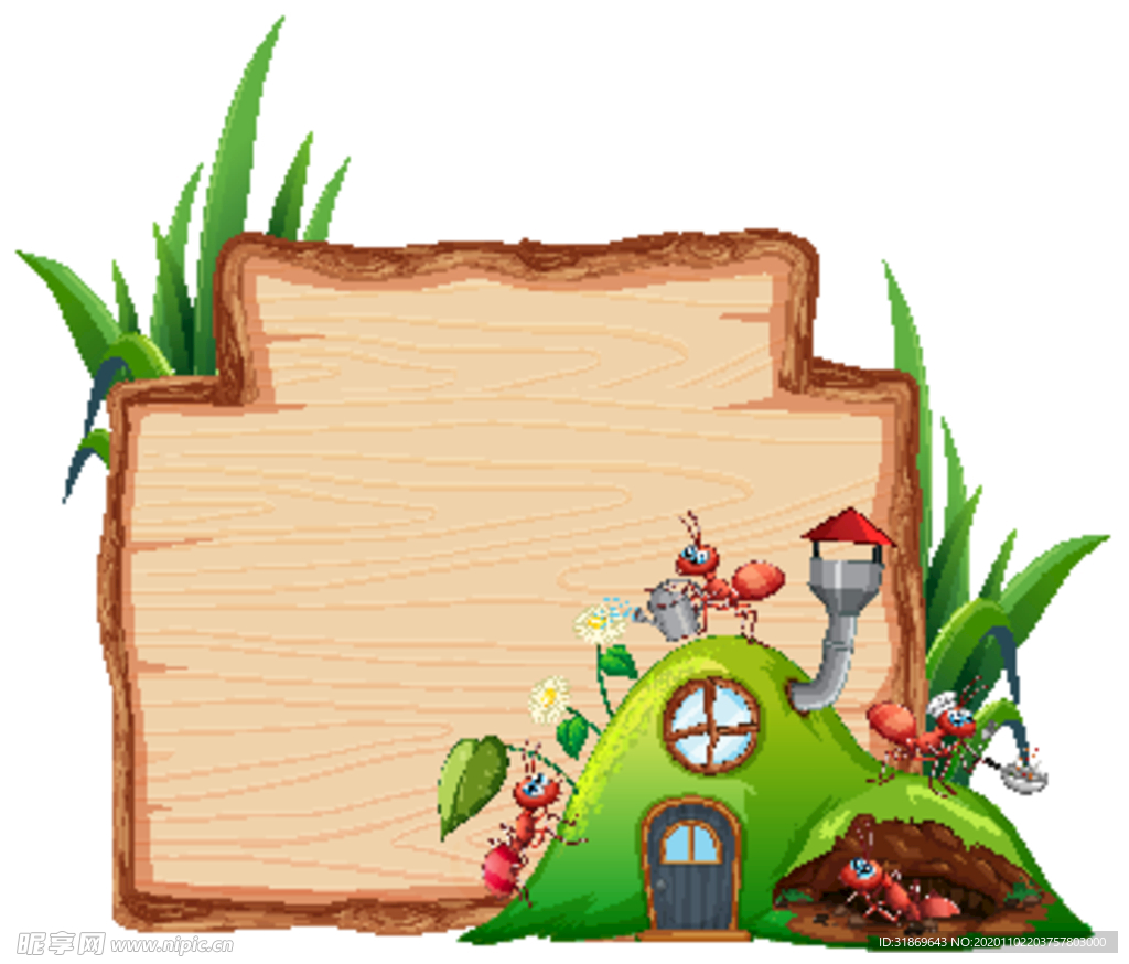 卡通动物 文本框