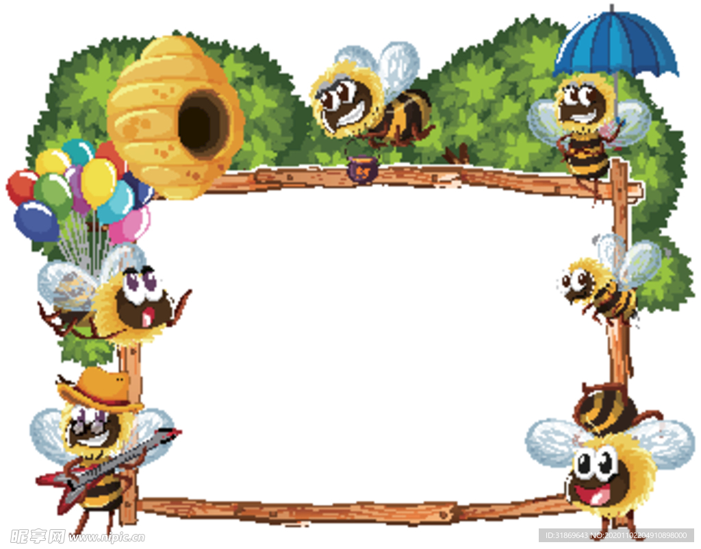 卡通动物 文本框