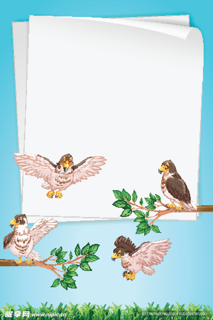 卡通动物 文本框