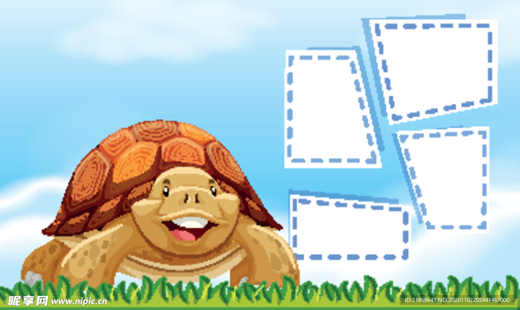 卡通动物 文本框