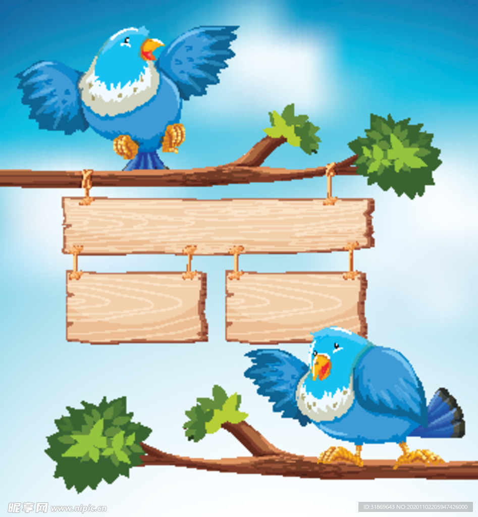 卡通动物 文本框