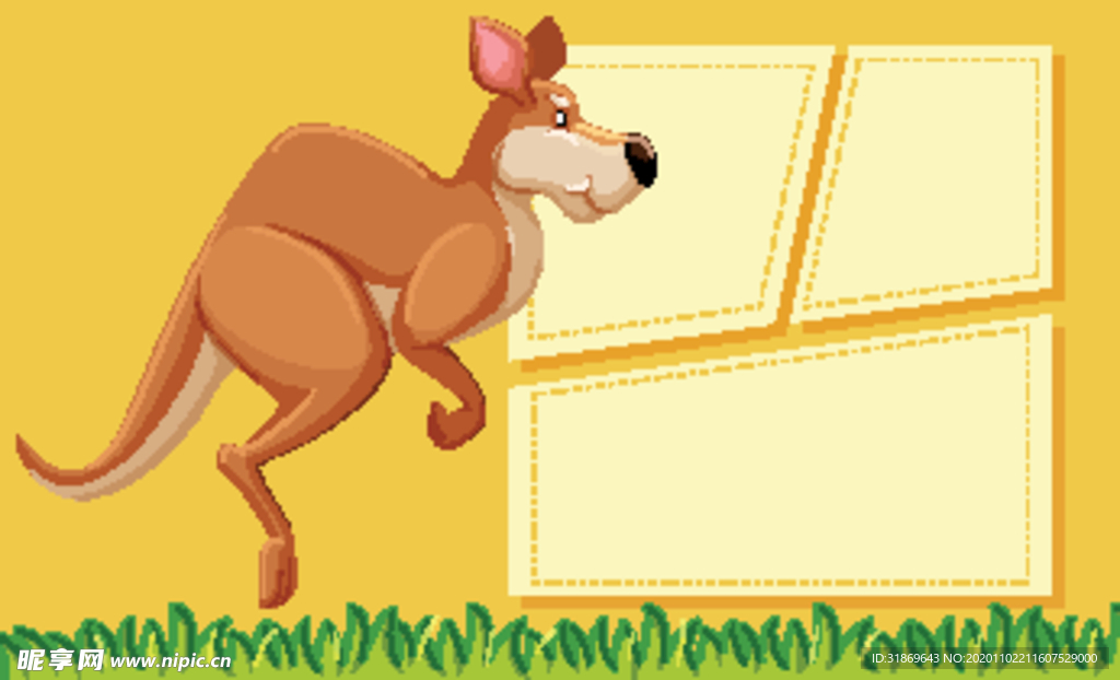 卡通动物 文本框