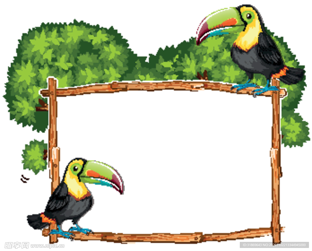 卡通动物 文本框