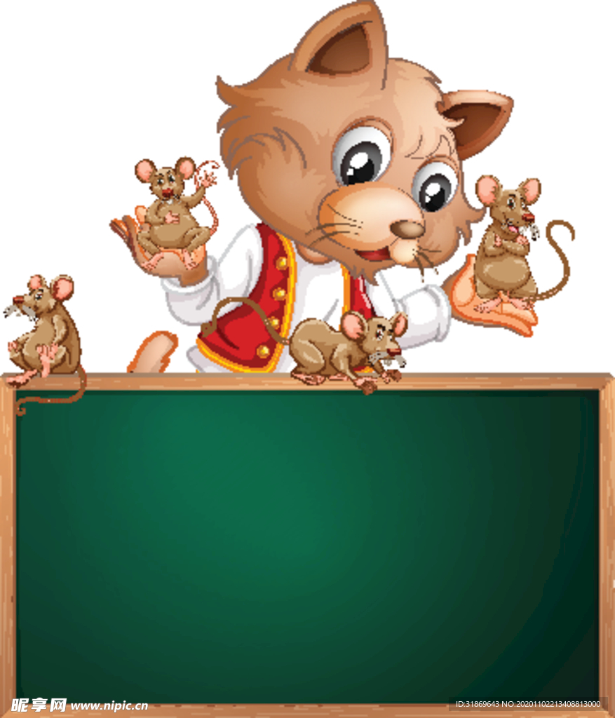 卡通动物 文本框