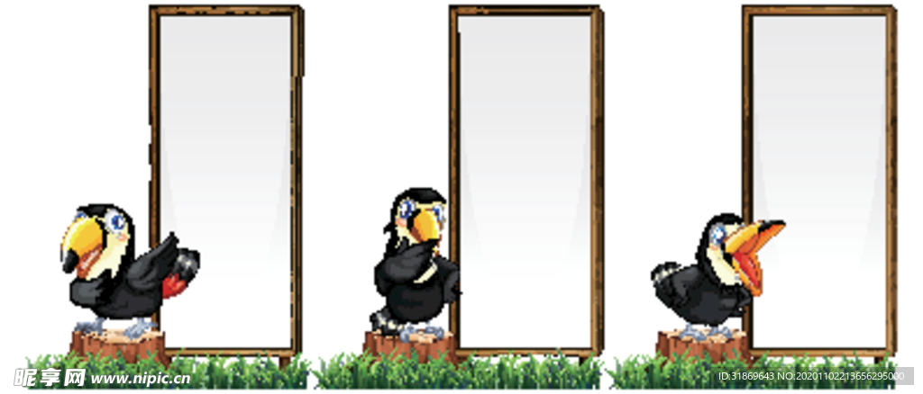 卡通动物 文本框