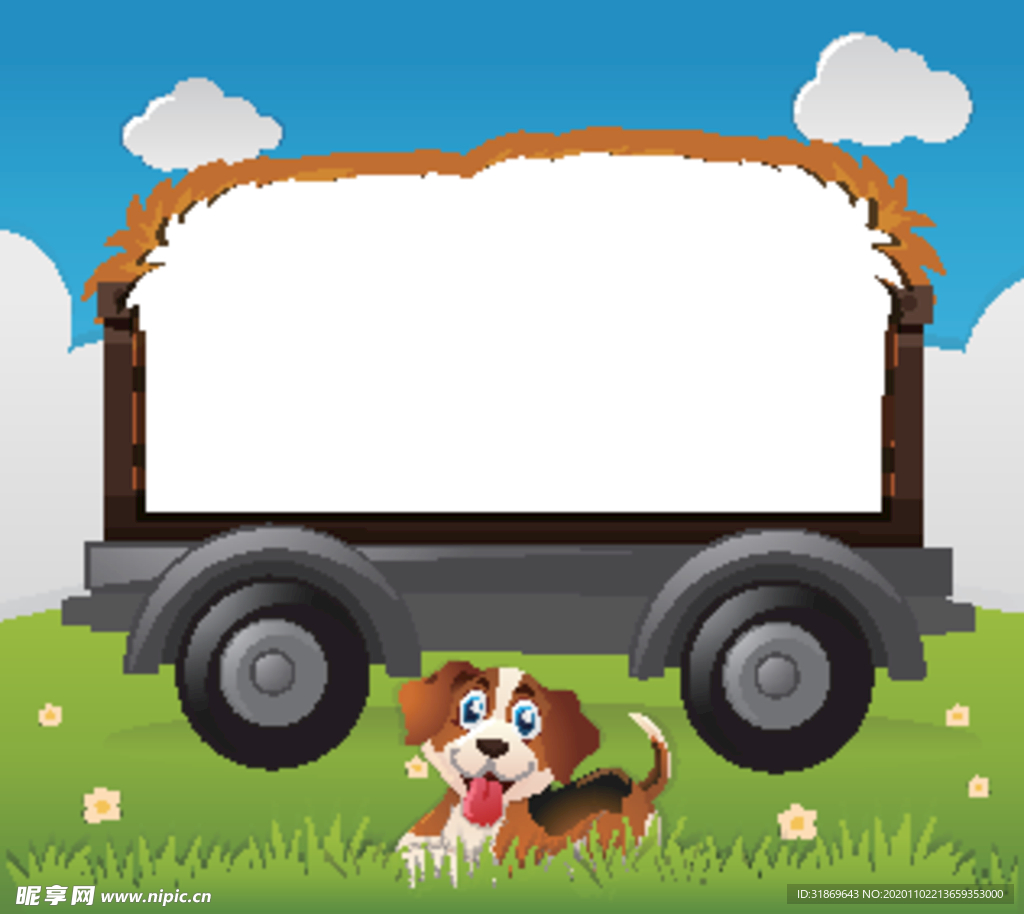 卡通动物 文本框