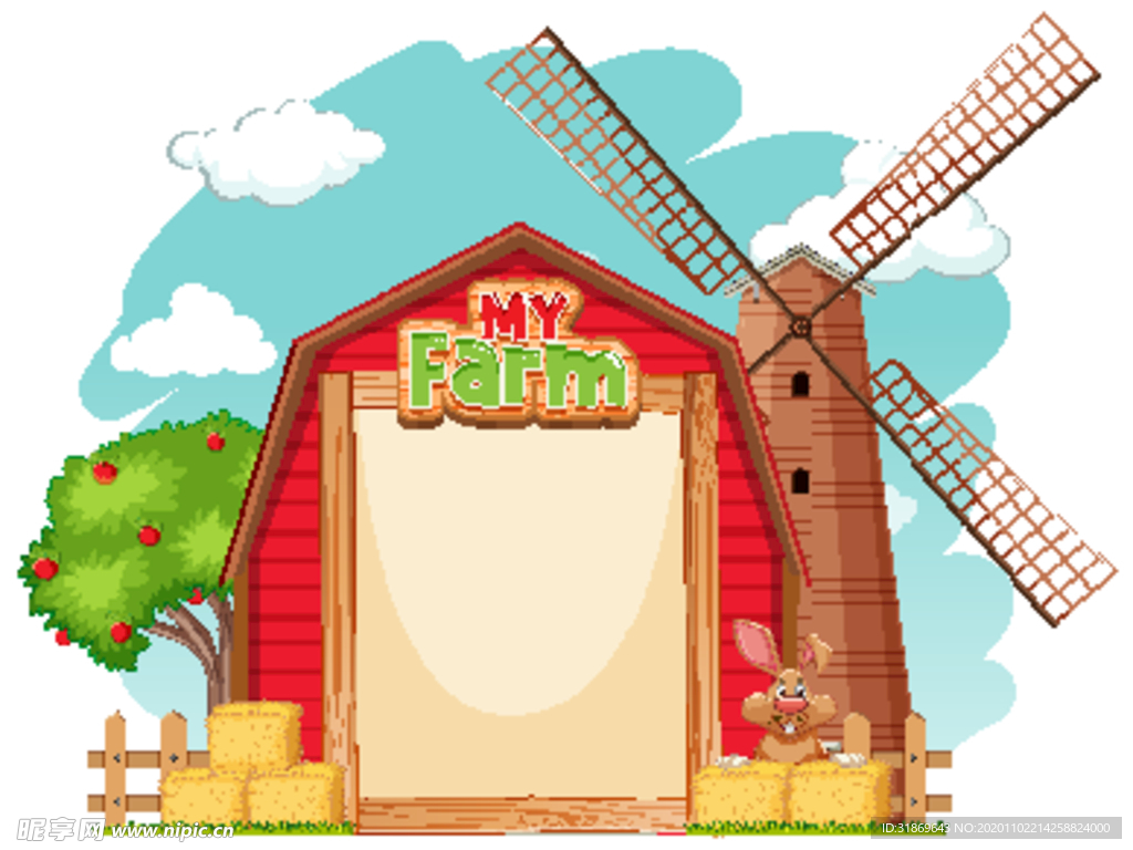 卡通动物 文本框