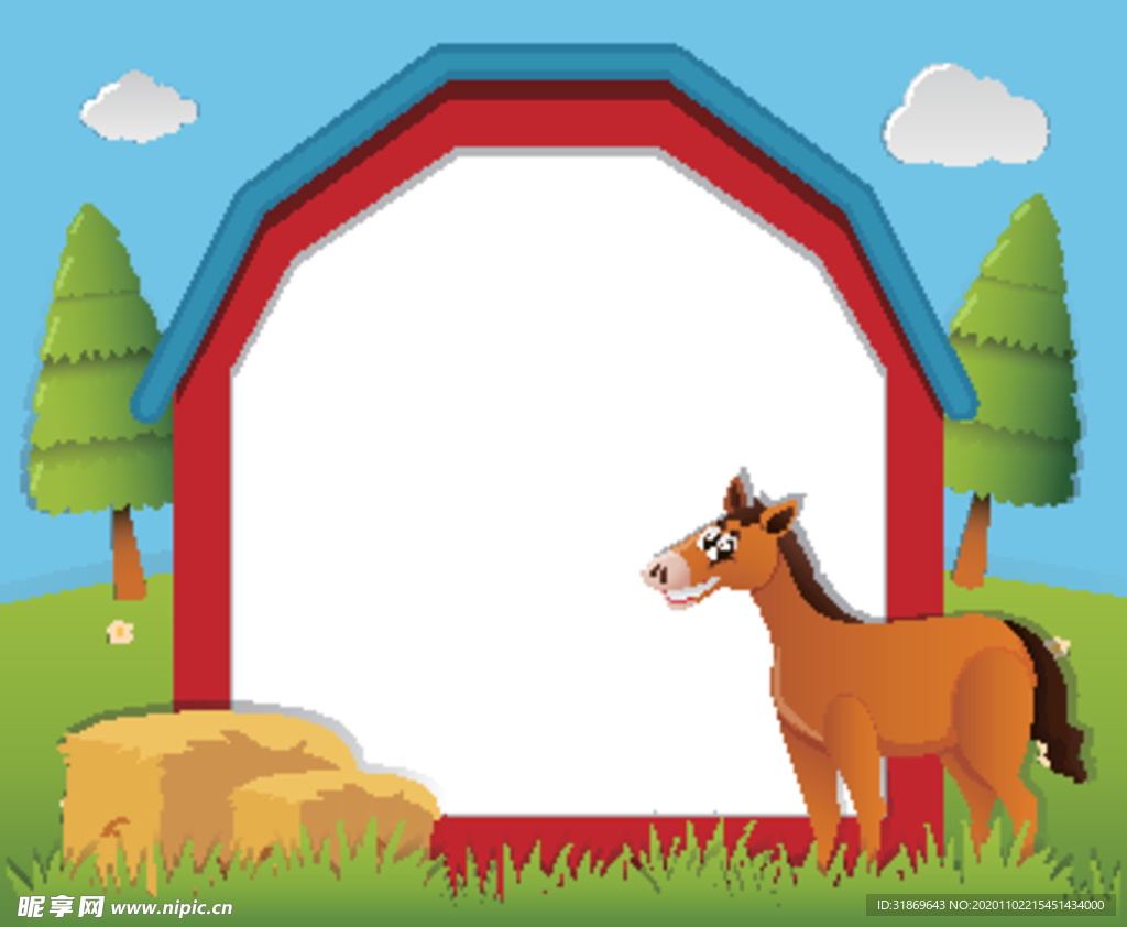 卡通动物 文本框