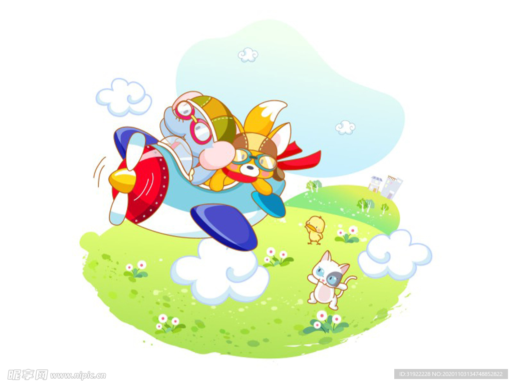 卡通动物叁拾贰