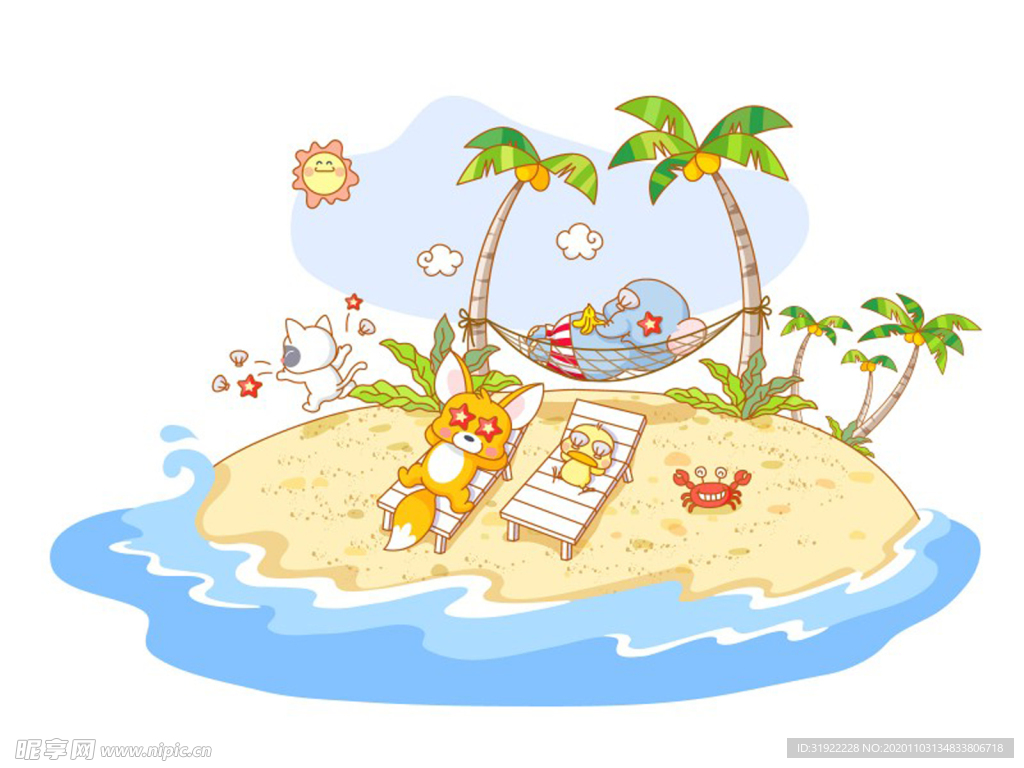 卡通动物叁拾叁