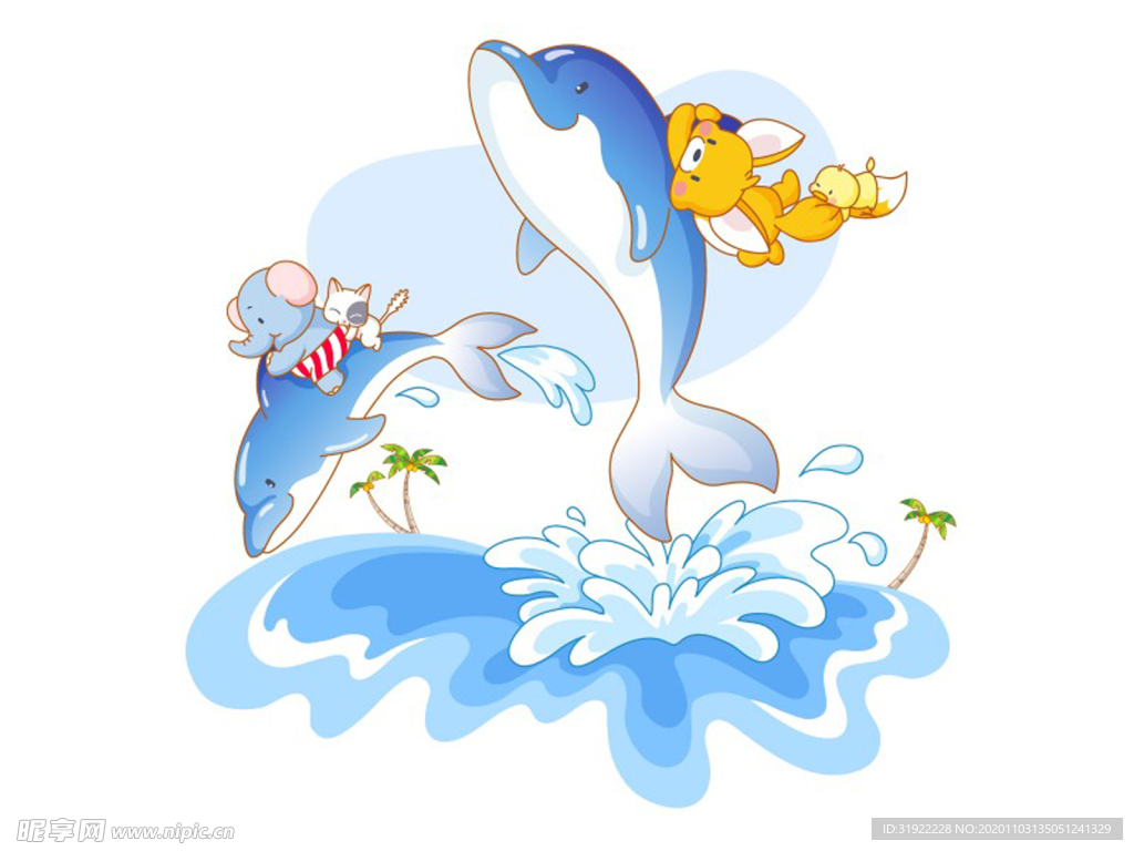 卡通动物叁拾肆