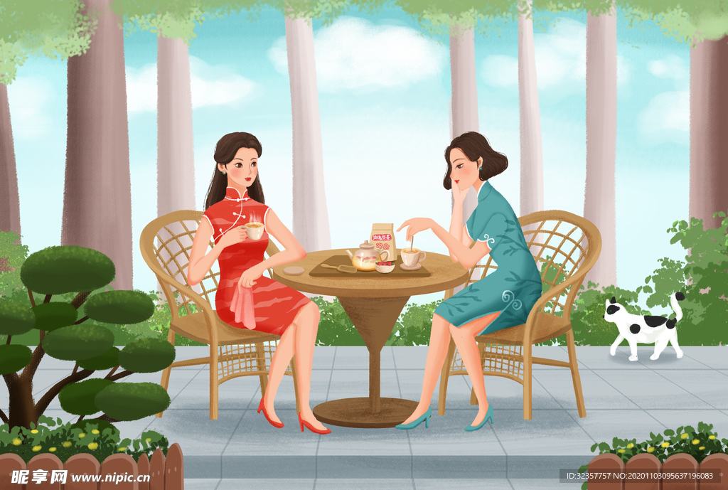 古典女性 手绘女性