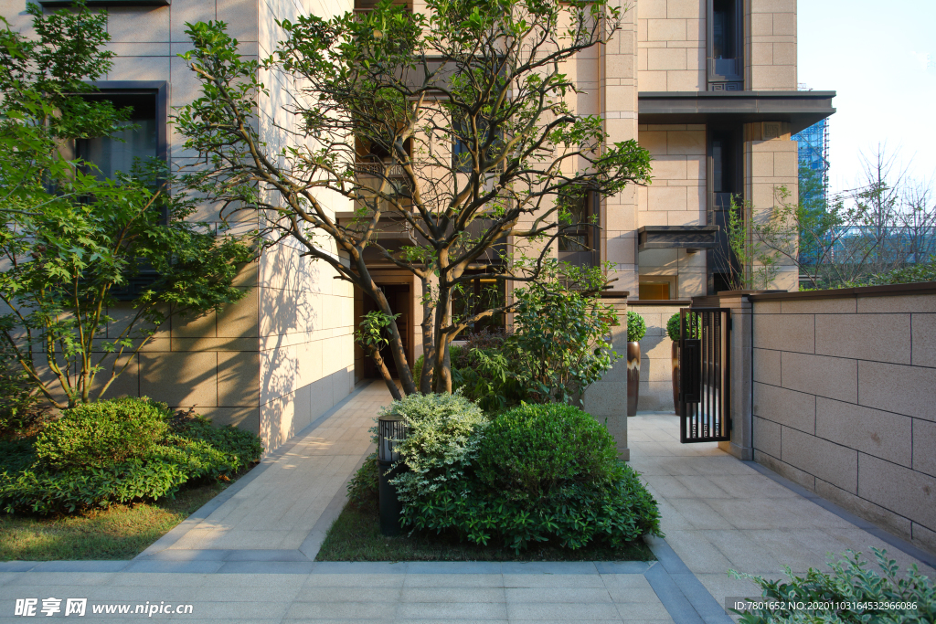 地产 新中式 洋房 实拍图 园