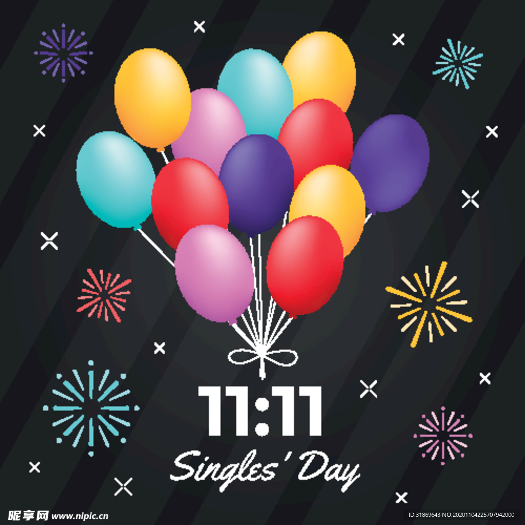 生日背景 节日气球