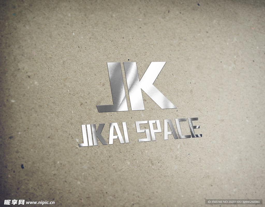 特种纸烫银LOGO贴图样机