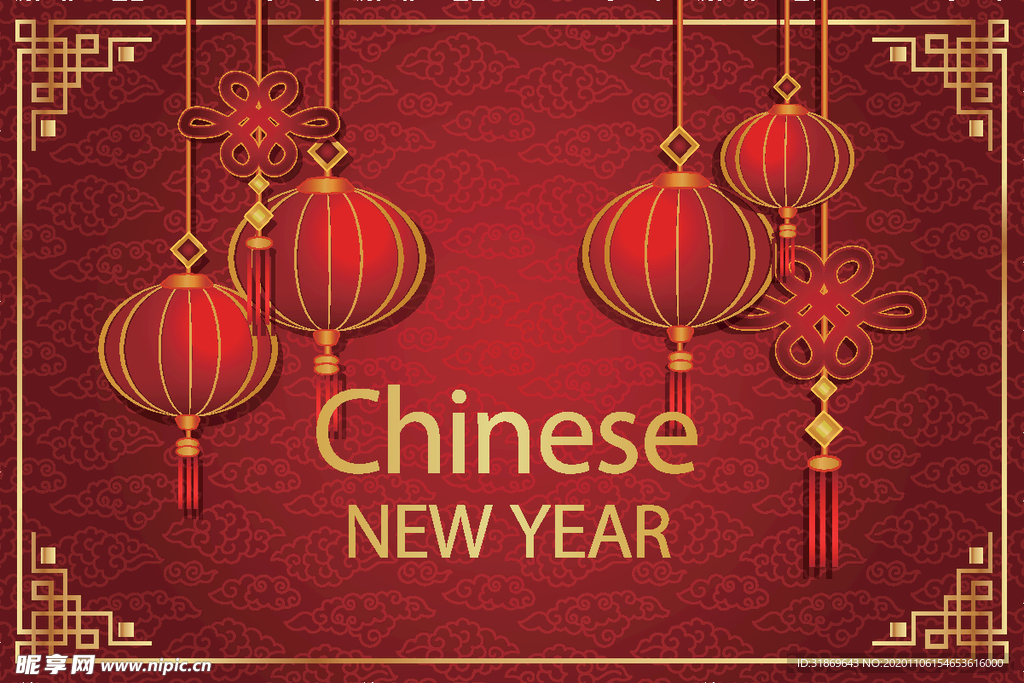 牛 新年展板背景