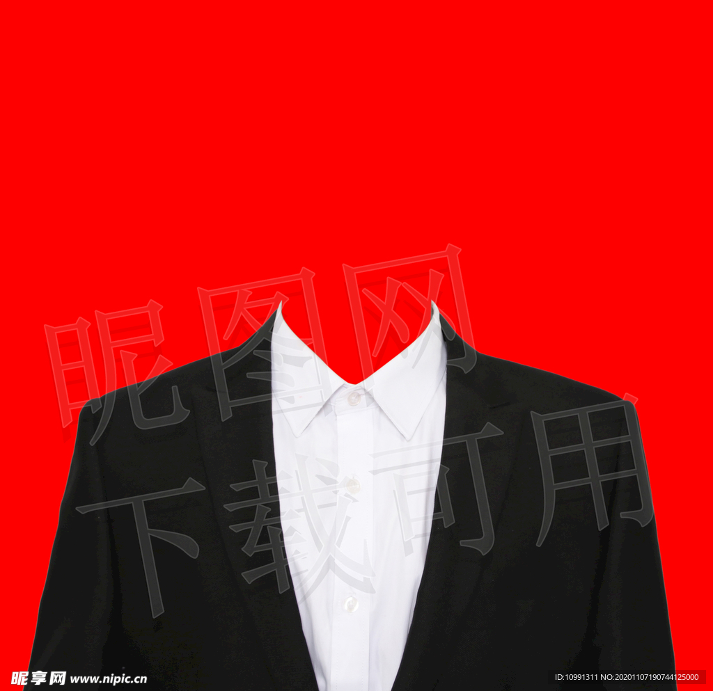 证件照男士西装素材