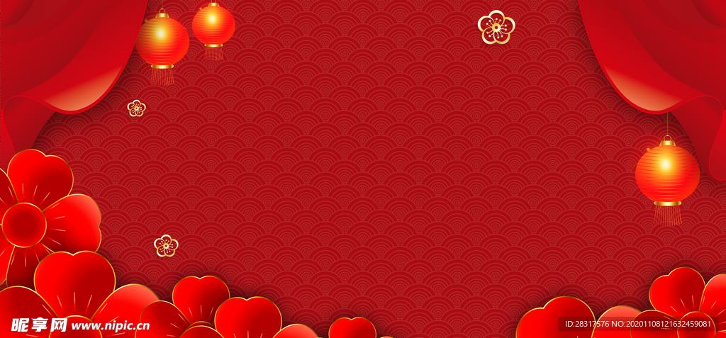 红色喜庆背景