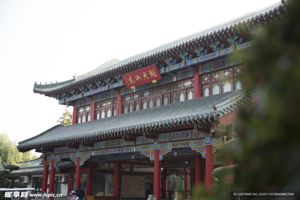 湖畔 风景 名胜 公园 大明湖