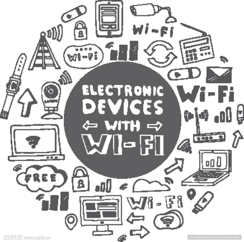 wifi图标 信号标志