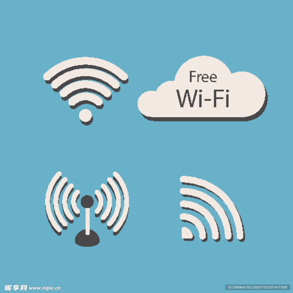 wifi图标 信号标志