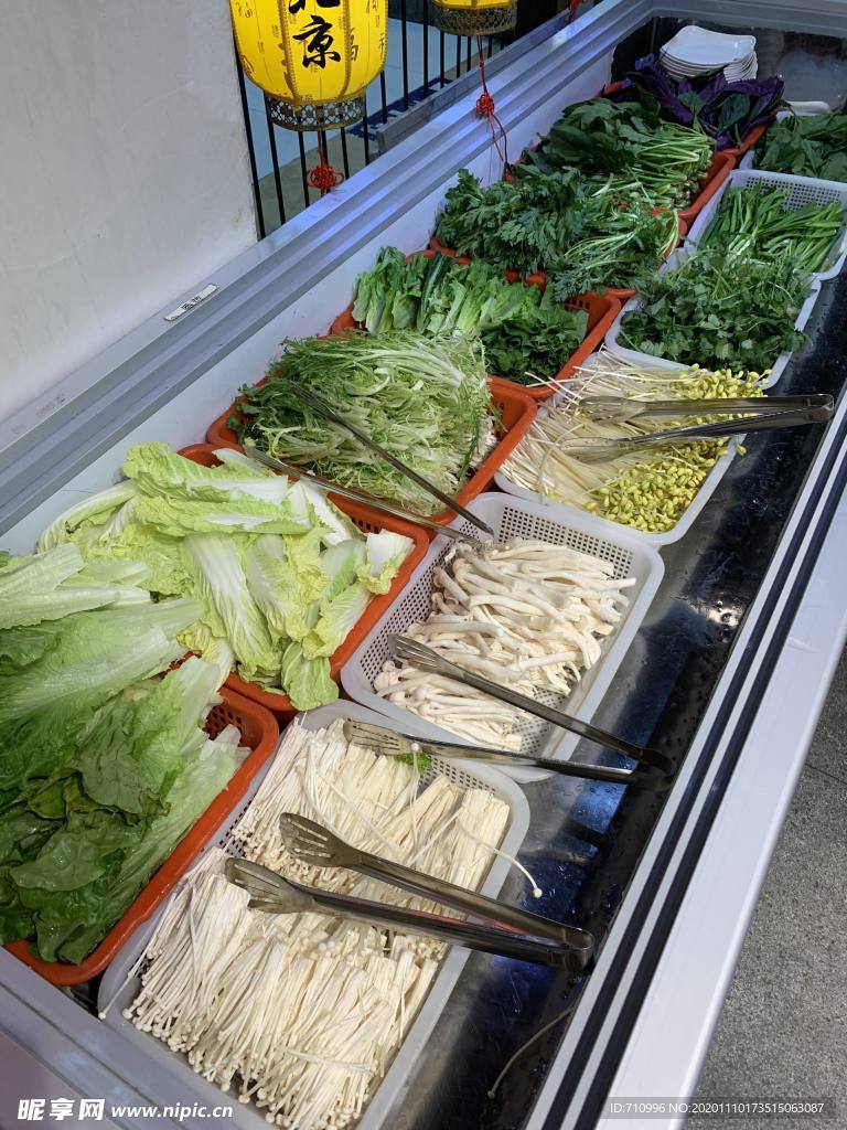 涮火锅新鲜蔬菜