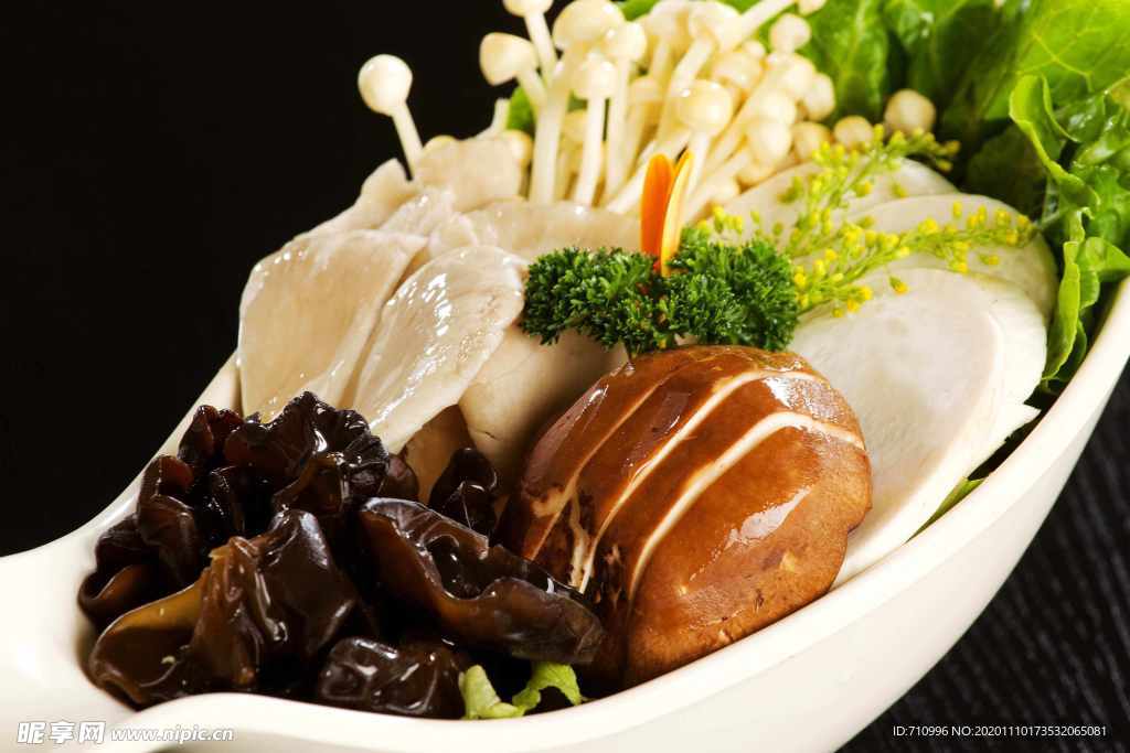 涮火锅新鲜蔬菜