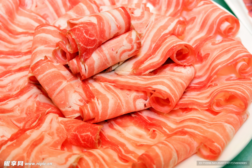 火锅新鲜羊肉卷