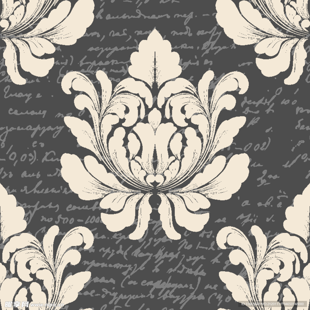 花纹图案 无缝印花