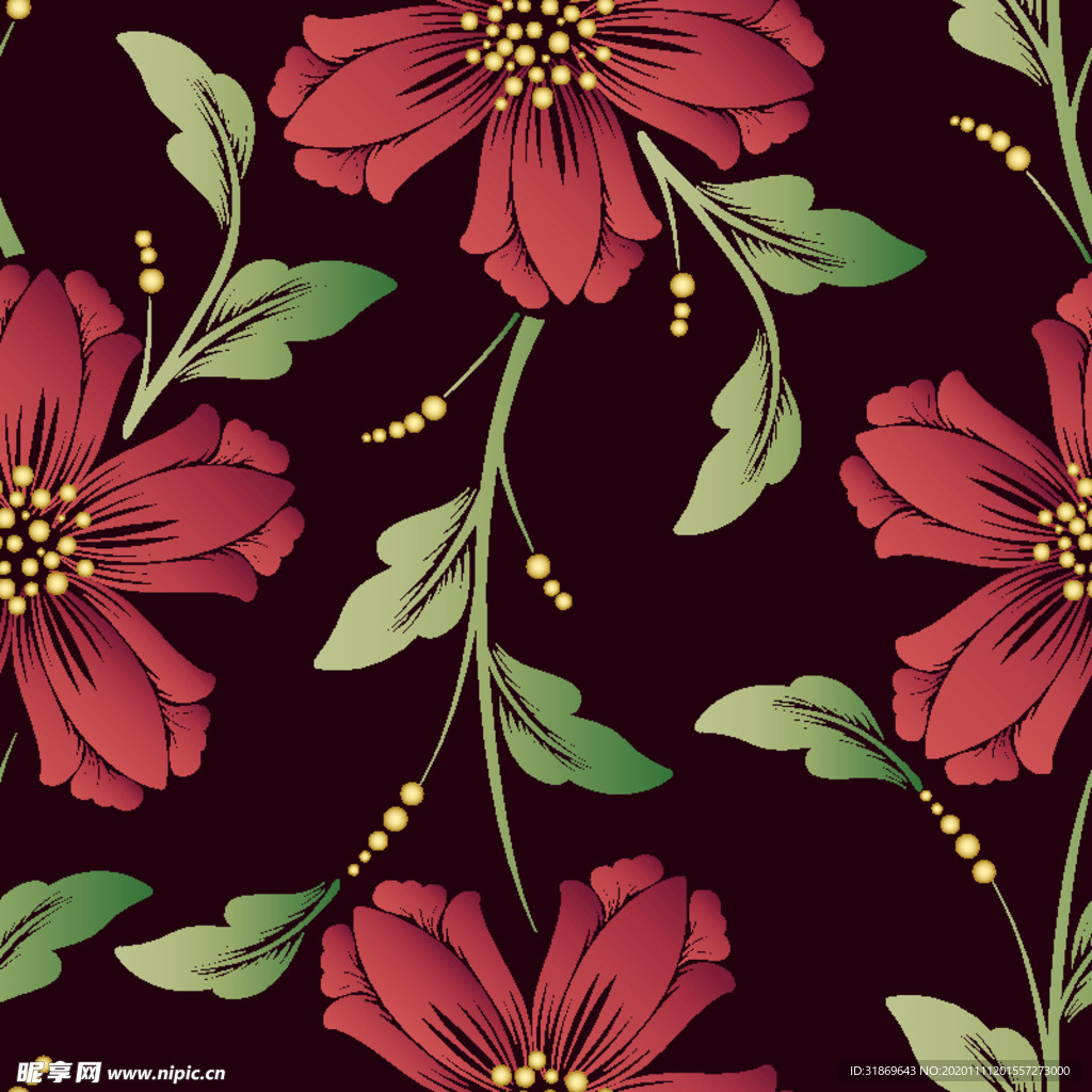 花纹图案 无缝印花