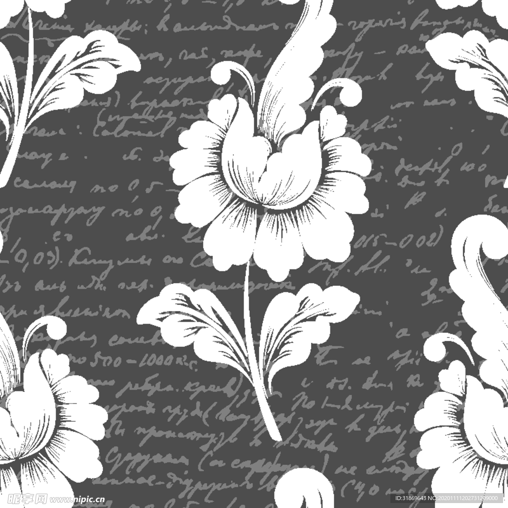 花纹图案 无缝印花