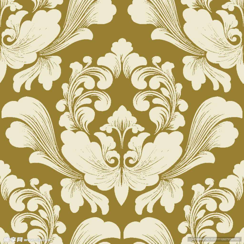 花纹图案 无缝印花