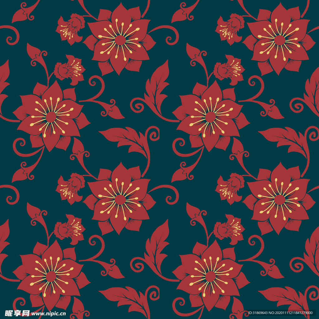 花纹图案 无缝印花