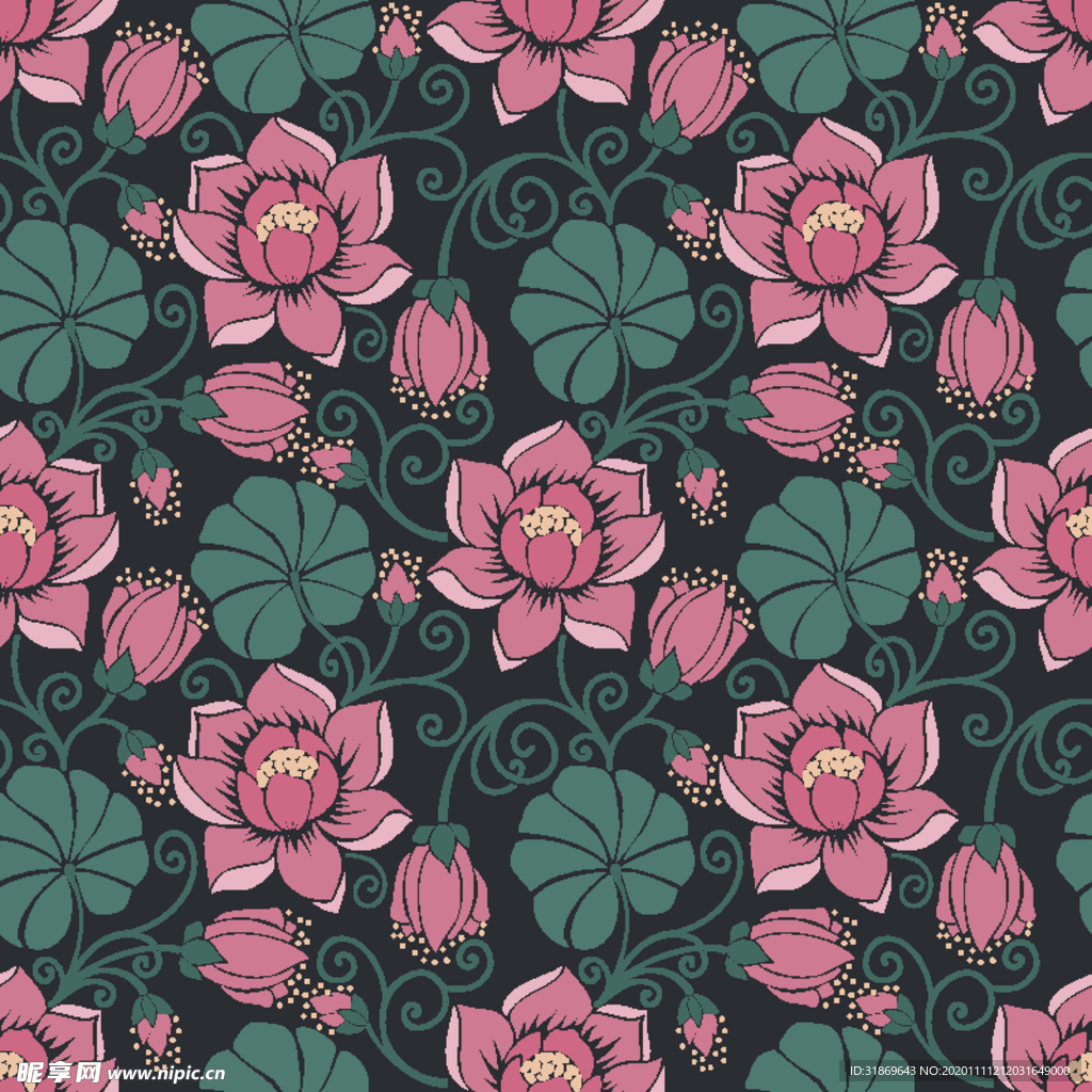 花纹图案 无缝印花