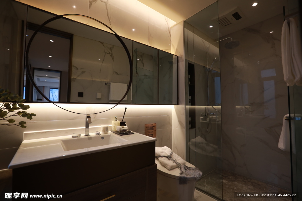 地产 新中式 别墅 实拍 客厅