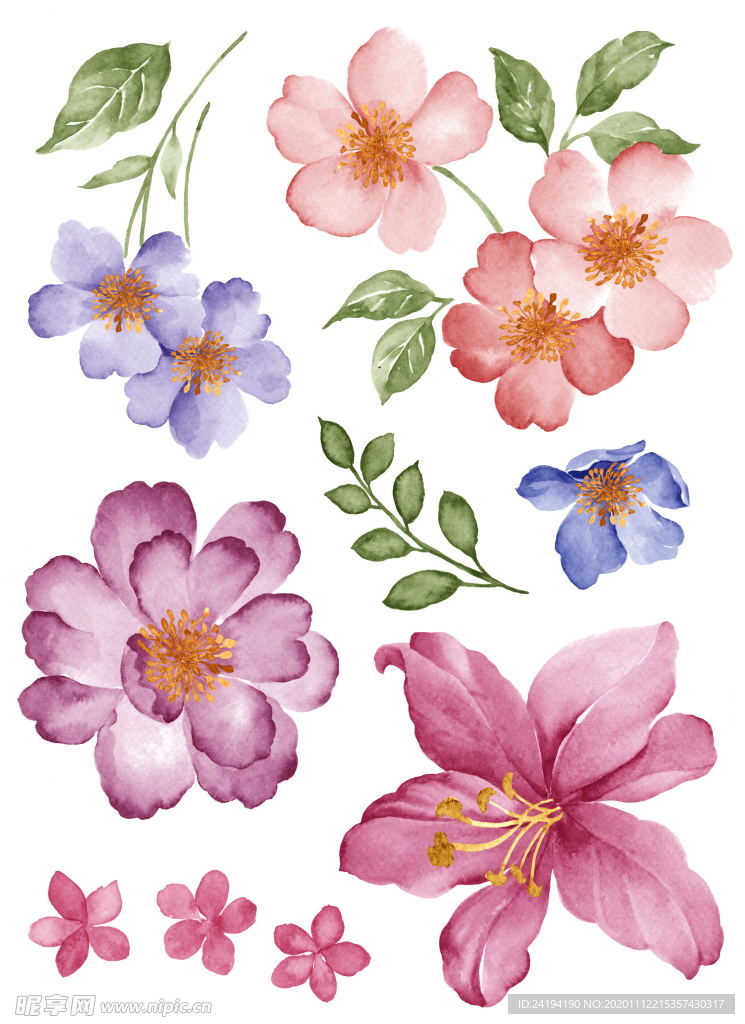 手绘花