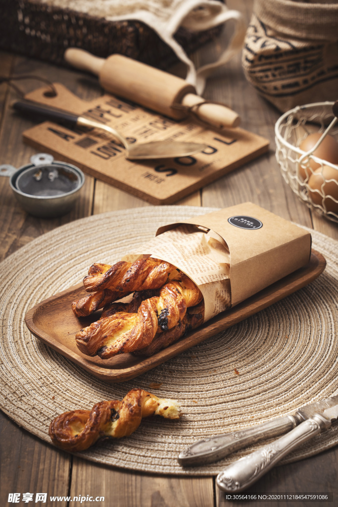 面包甜品美食背景海报素材