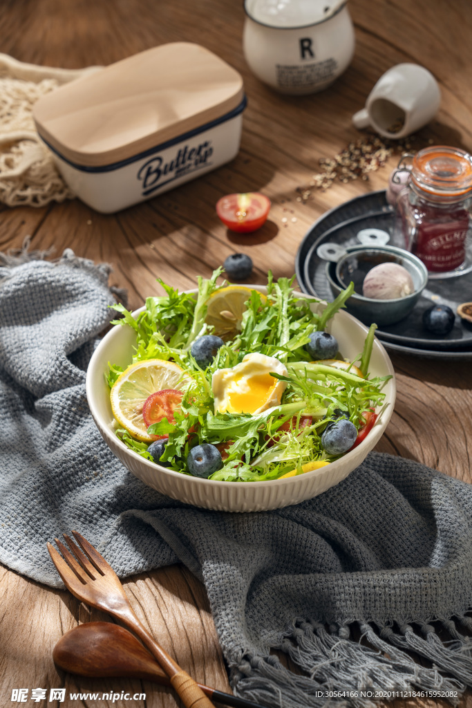 沙拉美食食材背景海报素材