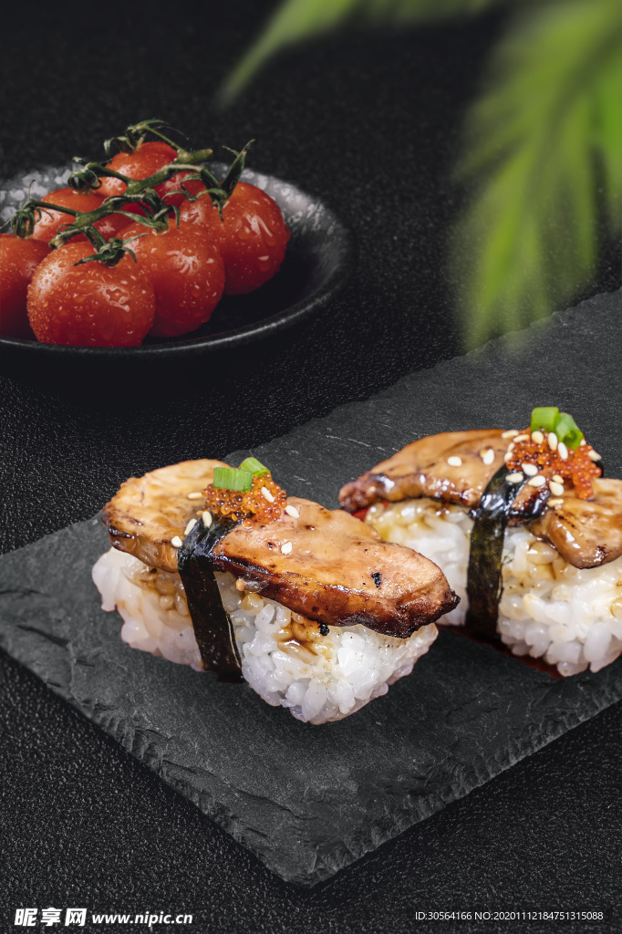 日式寿司美食食材背景海报素材