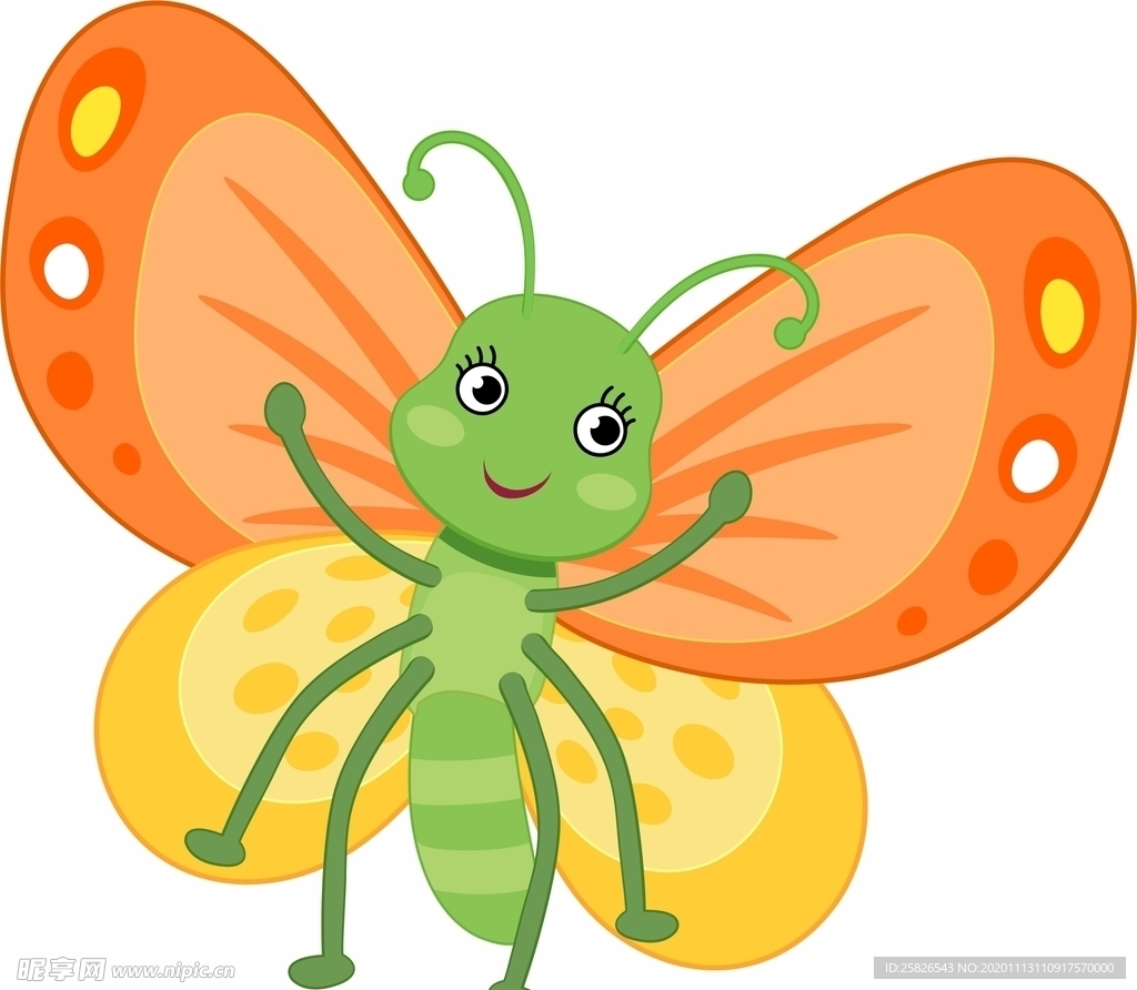 卡通蝴蝶