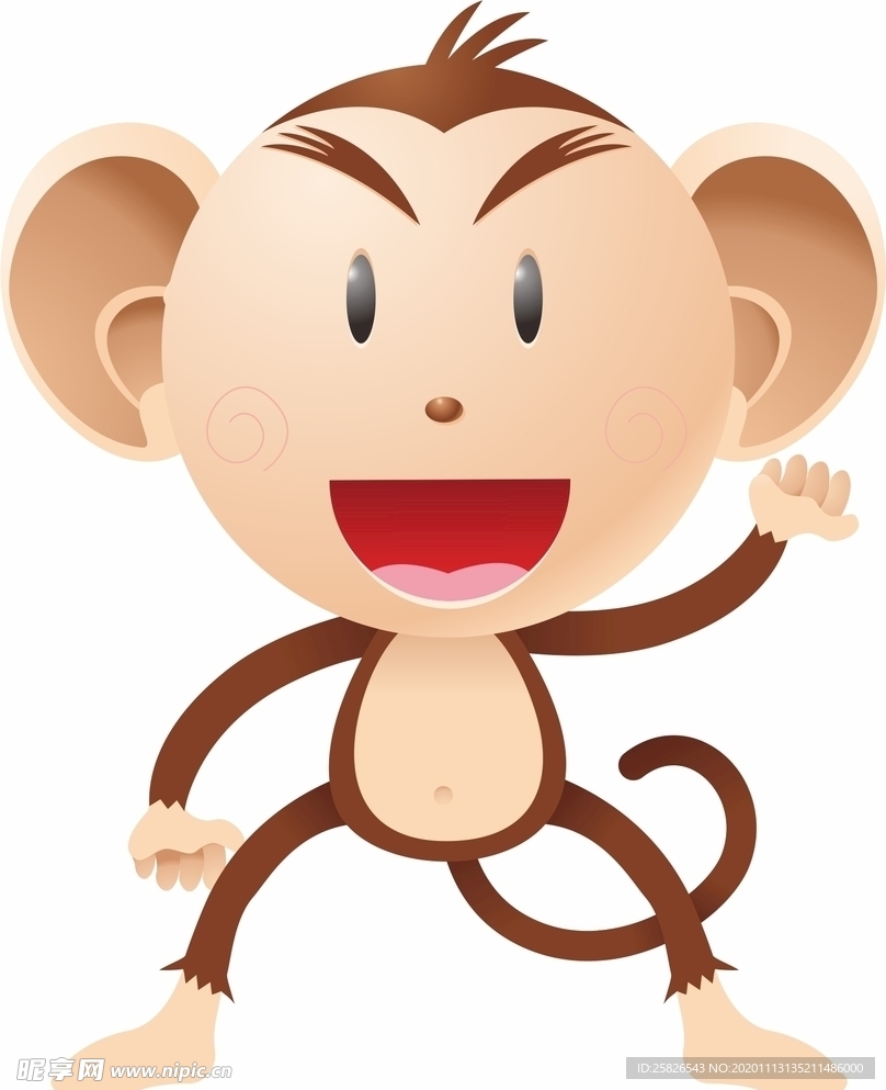 卡通猴子
