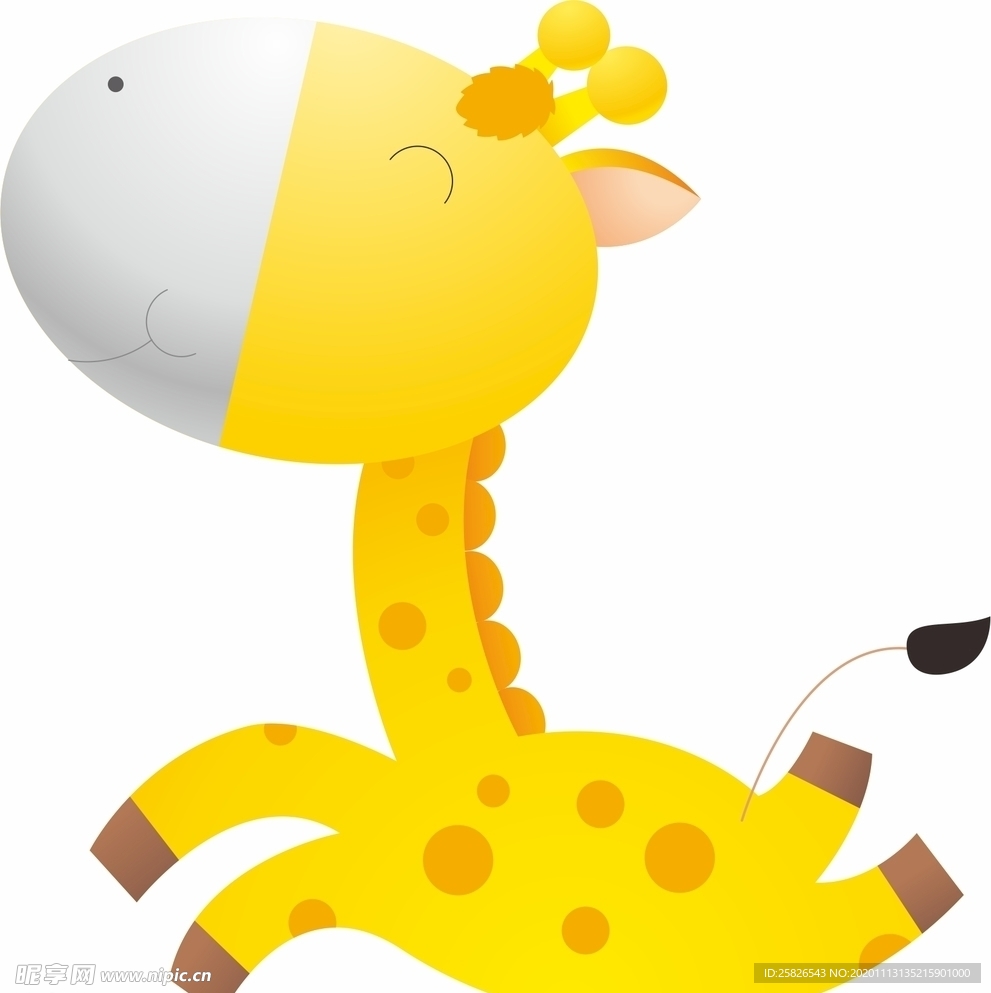 卡通长颈鹿