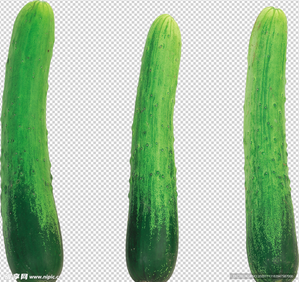 黄瓜 透明底蔬菜 免抠图 ps