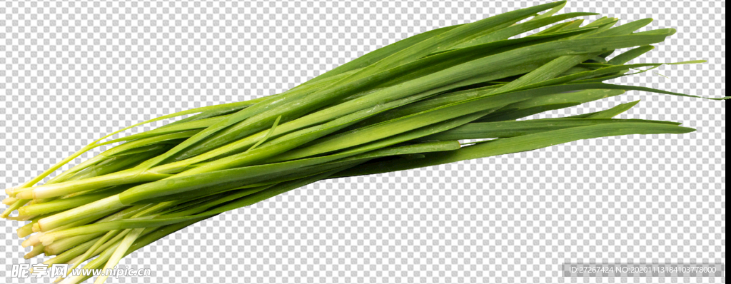韭菜 透明底蔬菜
