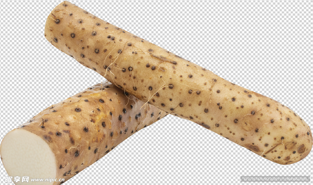 山药 透明底蔬菜