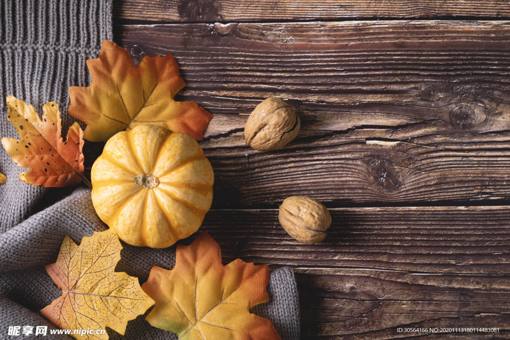 南瓜美食食材背景海报素材