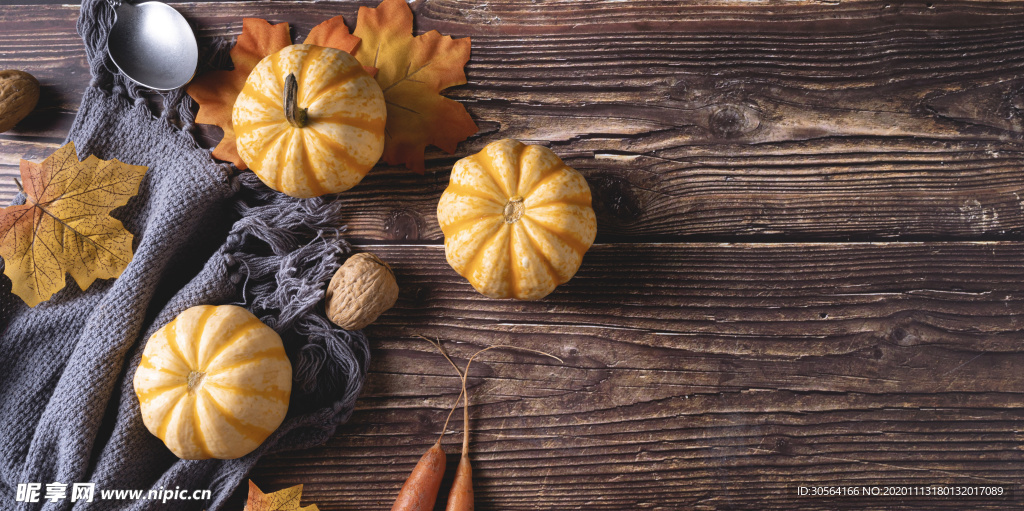 南瓜美食食材背景海报素材