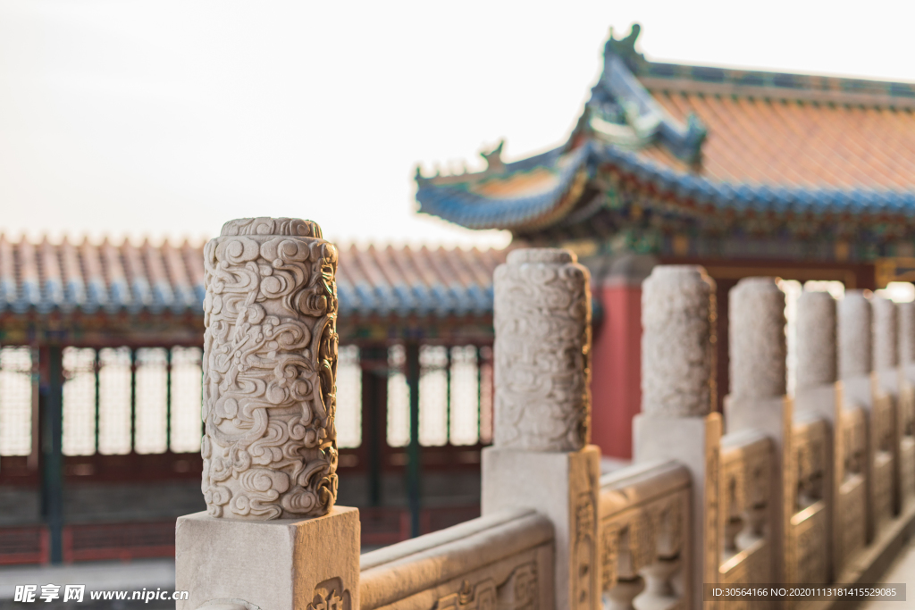 中式复古建筑背景海报素材