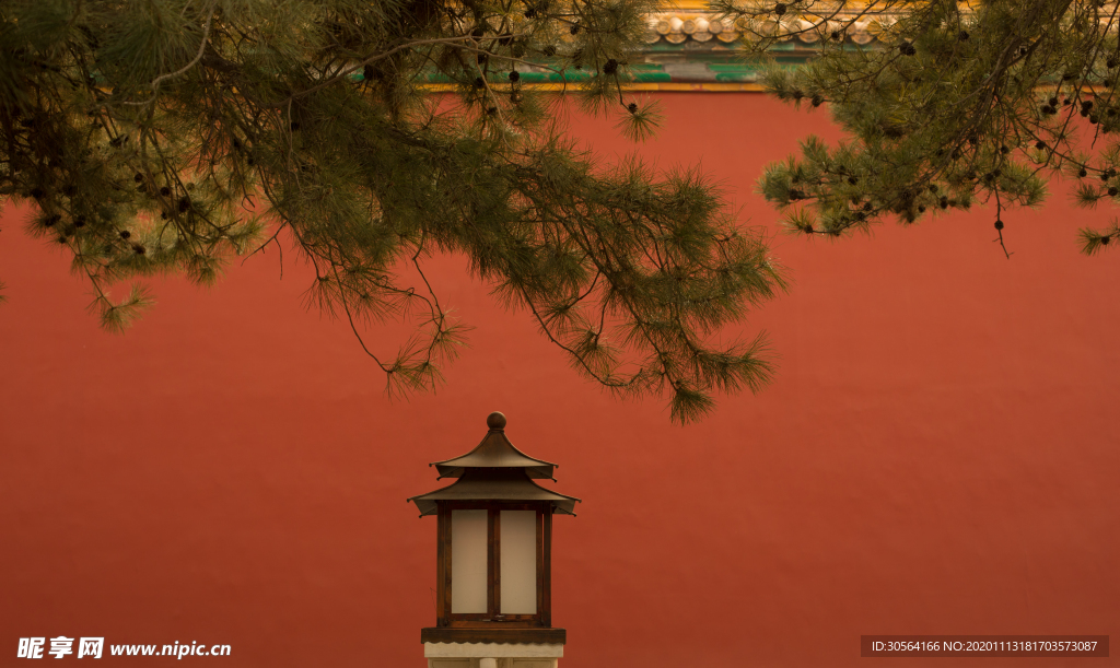 中式复古建筑背景海报素材