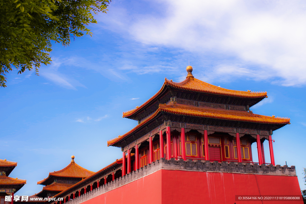 中式复古建筑背景海报素材